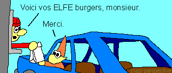 Elftor Prend un Hamburger